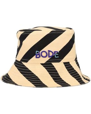 Bode Domino Bucket Hat - Black