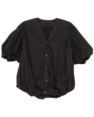 JNBY Puff-Sleeve Blouse - Black