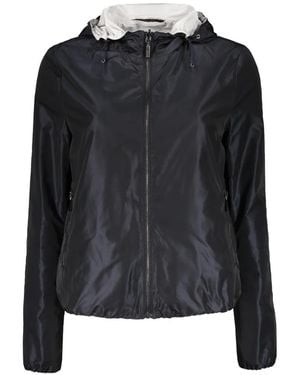 Moorer Hooded Lightweight Jacket - Black