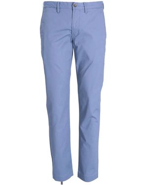 Polo Ralph Lauren Cotton Straight-Leg Trousers - Blue