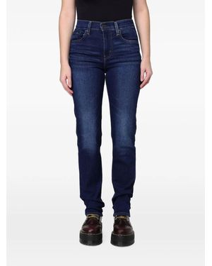 Levi's Ausgeblichene Straight-Leg-Jeans - Blau