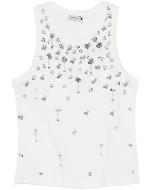 Jonathan Simkhai Embellishment Tank Top - White