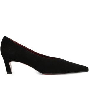 Roberto Festa Falira Suede Court Shoes - Black