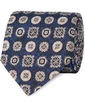 Ascot Gemusterte Krawatte - Blau