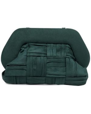 THEMOIRÈ Bios Intreccio Draped Clutch Bag - Green