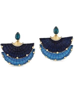 Silvia Furmanovich London Diamond And Topaz Earrings - Blue