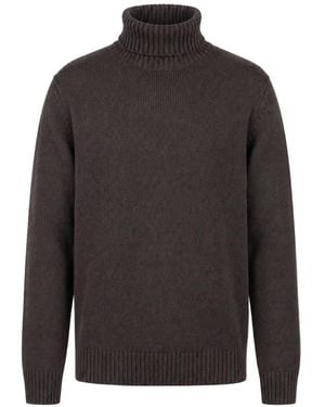 Slowear Ribbed-Knit Roll-Neck Jumper - Grey