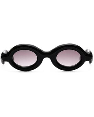 Paloceras Pebble Sonnenbrille Mit Rundem Gestell - Schwarz