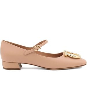 Ferragamo New Vara Gancini Court Shoes - Pink