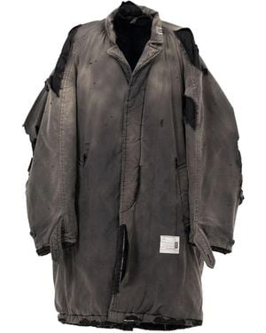 Maison Mihara Yasuhiro ダメージ コート - グレー