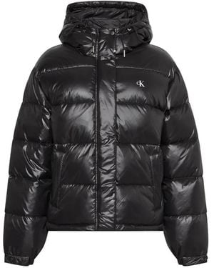 Calvin Klein Hooded Puffer Jacket - Black