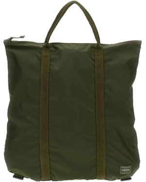 Porter-Yoshida and Co Logo-patch Tote Bag - グリーン
