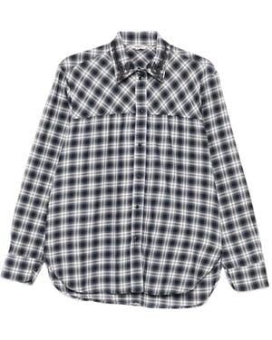 Barena Plaid-pattern Cotton Shirt - ホワイト