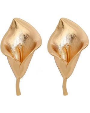 Carolina Herrera Orecchini A Clip Calla Lily - Neutro