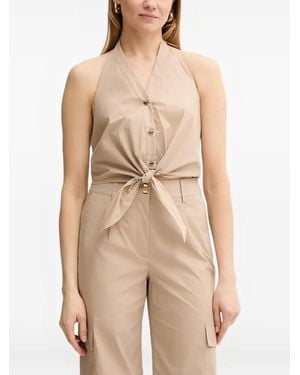 Marciano Pat Buttoned Top - Natural