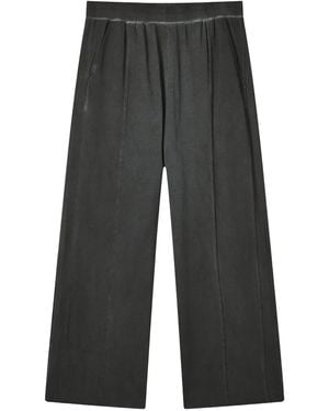 Izzue Faded-Effect Track Trousers - Grey