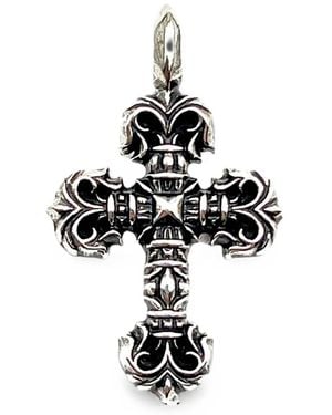 Chrome Hearts Filigree Cross Pendant - White