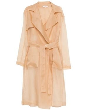 Antonelli Manteau À Taille Ceinturée - White