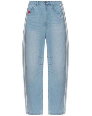 adidas X Coca Cola Jeans Gfx Banana Pants Con Inserti - Blu