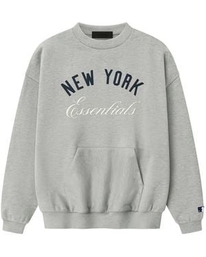 Fear Of God Essentials Logo-Print Sweatshirt - Grey