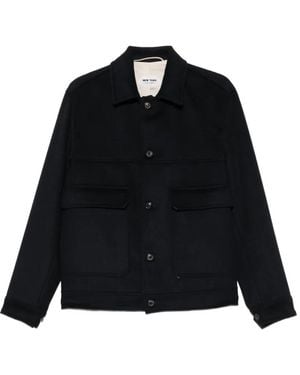 NEW YORK RESIDENT Flap-Pocket Buttoned Jacket - Black
