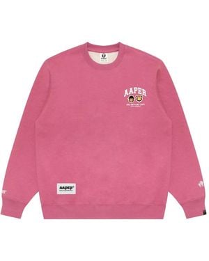Aape By A Bathing Ape ロゴ スウェットシャツ - ピンク