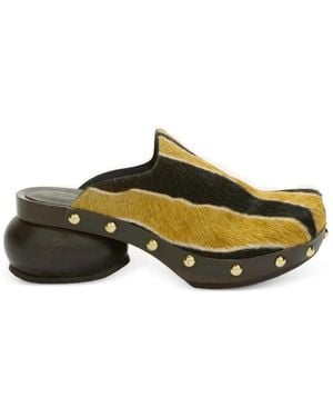 Scholl Pescura Jolene Pony-Hair Clogs - Yellow