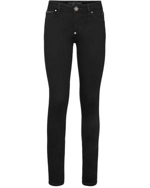 Philipp Plein ロゴトリム ジーンズ - ブラック