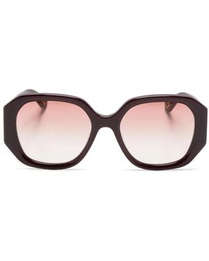 Chloé Marcie Square-Frame Sunglasses - Pink