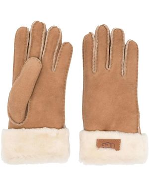 UGG Guanti Con Applicazione - Marrone
