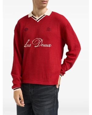 Les Deux Jersey Con Logo Bordado - Rojo