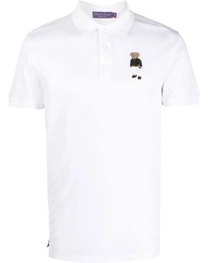 Ralph Lauren Polo Bear Motif Polo Shirt - White