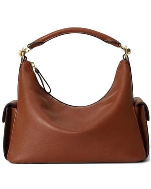Ralph Lauren Small Blaike Leather Shoulder Bag - Brown