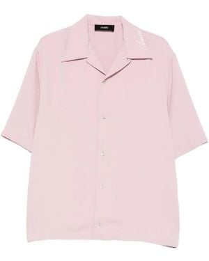 Amiri Camp-Collar Shirt - Pink