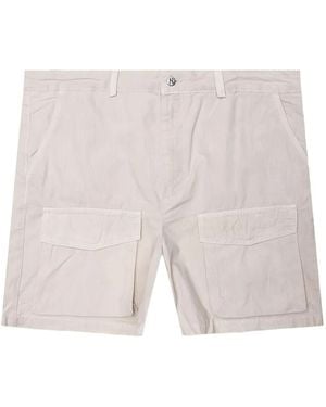 Represent Cargo-Shorts aus Leinen - Weiß