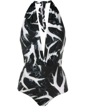 Clube Bossa Deneuve Halterneck Swimsuit - Black