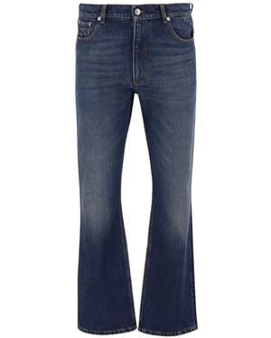 MATIERES FECALES Faded Flared Jeans - Blue
