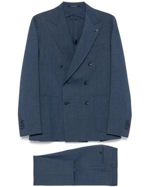 Tagliatore シャンブレースーツ - ブルー