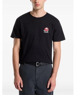 Vans Camiseta Con Calavera Estampada - Negro
