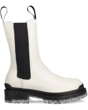 Karl Lagerfeld レザー チェルシーブーツ - ブラック