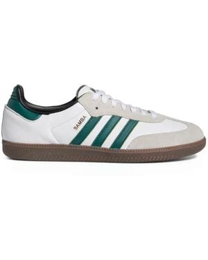 adidas gazelle silver green womens Adidas Samba Trainers / Sneakers / Shoes Vintage UK Adult Mans Mens Si –  Emerald Isle Sports main image 1