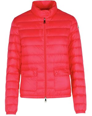 Moncler Envelope Pockets Logo Down Jacket - Red