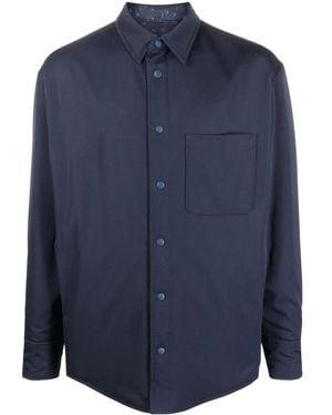 Lanvin Virgin-Wool Shirt Jacket - Blue