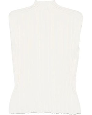 Pleats Please Issey Miyake Geplooid T-Shirt - Wit
