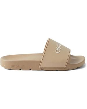 Off-White c/o Virgil Abloh Flip-Flops Mit Logo-Prägung - Weiß