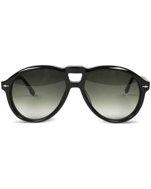 Jacques Marie Mage Gafas De Sol Mage Con Montura Piloto - Negro