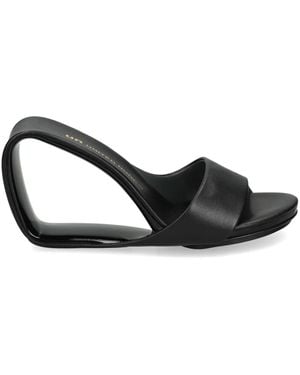 United Nude Mobius 65Mm Leather Sandals - Black