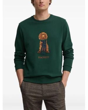 Hackett Dog-Print Sweatshirt - Green