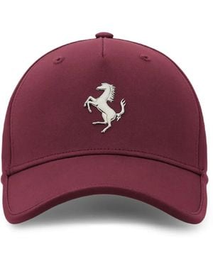 Ferrari Logo-Plaque Baseball Cap - Purple