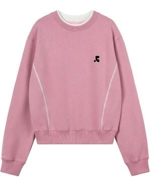 Rest&Recreation Long-Sleeves Layered Sweatshirt - Pink